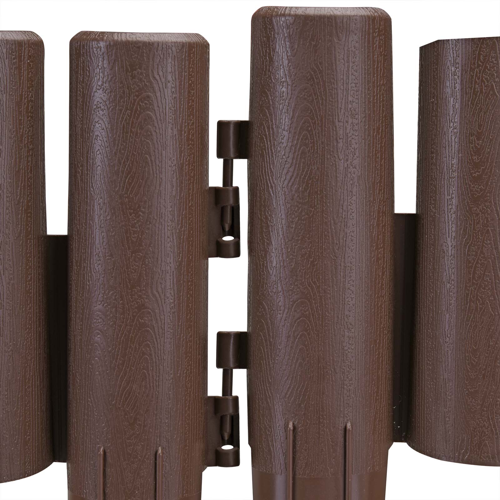 Beeteinfassung 3er-Set Braun 6,72m