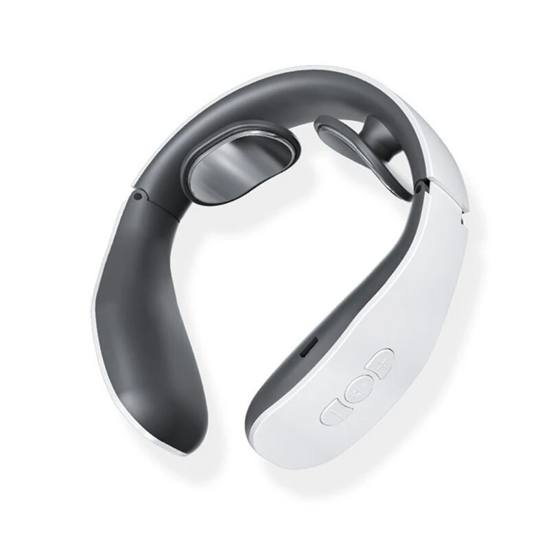 Cervical Massager Neck Shoulder Multifunctional Neck Massager Electromagnetic Pulse Heating Neck Protector with 4 Modes