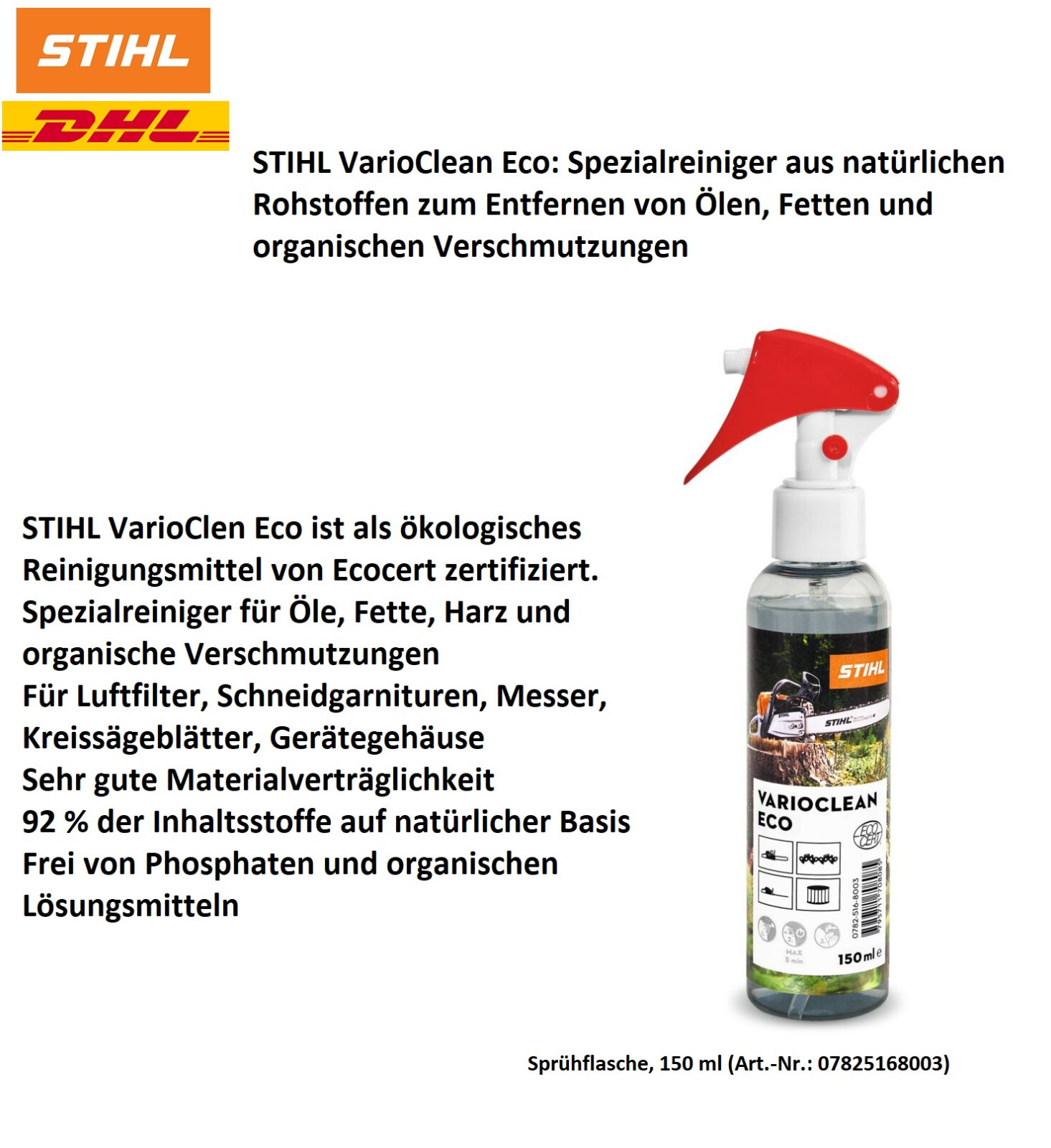 STIHL®  VarioClean Eco 150ml Universeller Spezialreiniger 07825168003