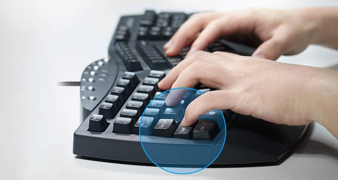 Split Design Perixx Ergonomic Keyboard for Productivity