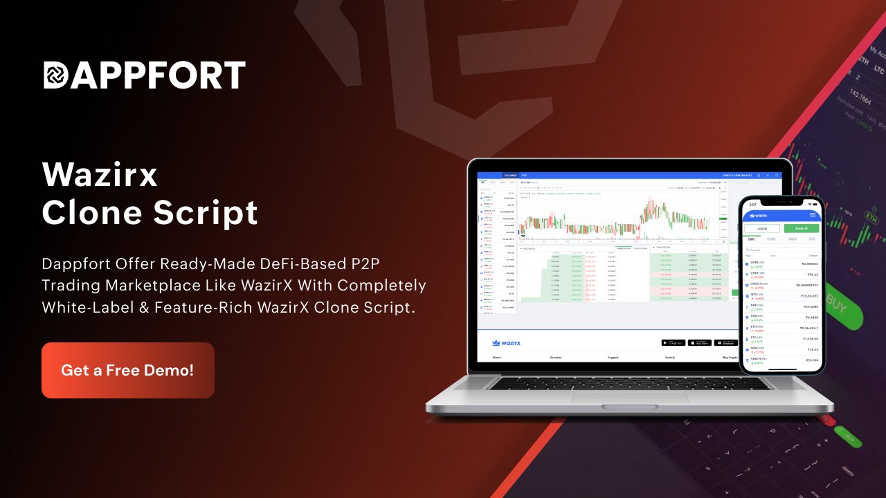 Wazirx Clone Script | Wazirx Clone App | Dappfort