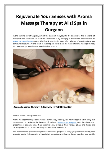Massage SPA Gurgaon