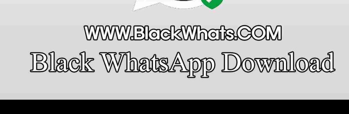 Black WhatsApp Cover Image