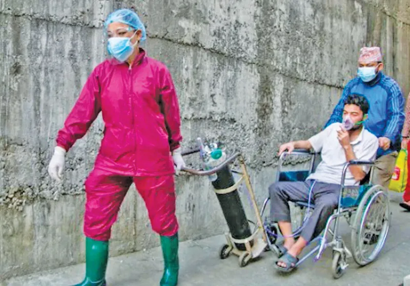 නේපාලයට ඉන්දියාවෙන් ඔක්සිජන්