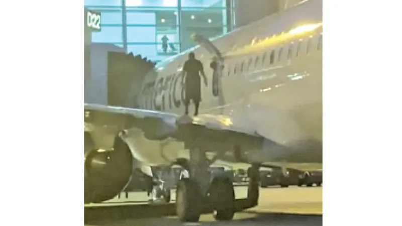 උන්මත්තකව හැසිරුණු ගුවන් මඟියා මියාමි පොලිස් දැලේ