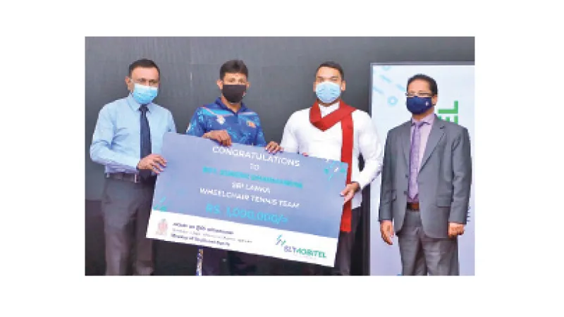 රෝදපුටු ටෙනිස් ලෝක ශූරතාවලියේදී දස්කම් දැක්වූ ක්රීඩකයන්ට මිලියනය බැගින් මුදල් තෑගි