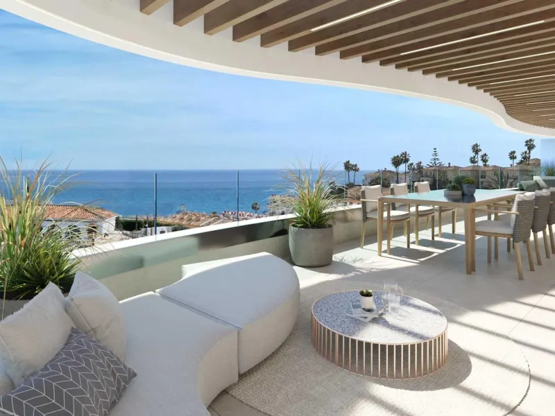 Exclusive project of 22 flats of 2 and 3 bedrooms. Its elevated position allows you to enjoy perfect views of the Mediterranean Sea. Penthouses with large terraces, and ground floor apartments with private garden and swimming pool. Large windows flood the