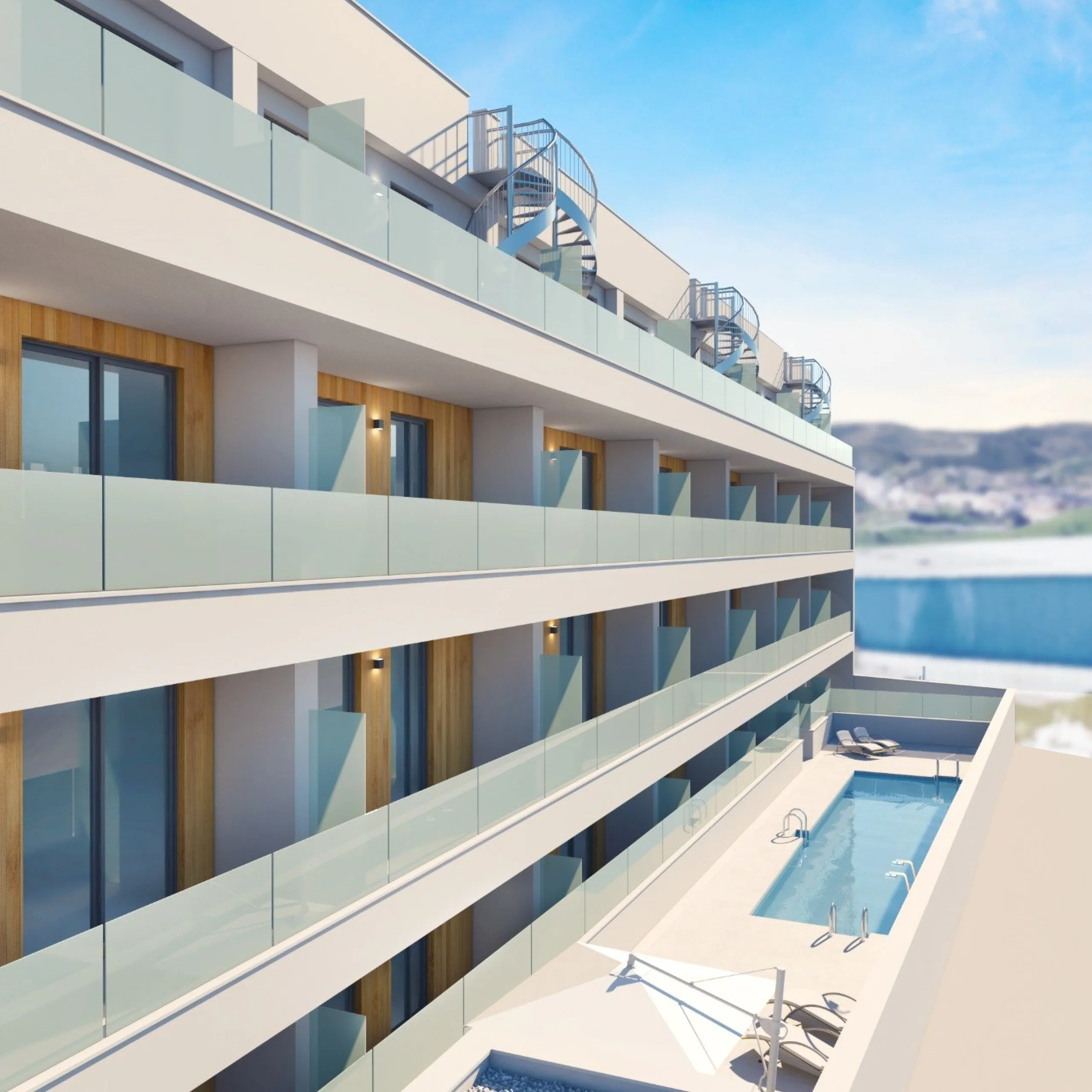 NEW BUILD APARTMENTS IN MIJAS COSTA& & Delivery in May 2025& & New Build beautiful development of 56 apartments of 1, 2 and 3 bedrooms and excellent penthouses in Mijas Costa.& & It has a communal swimming pool area and multipurpose room