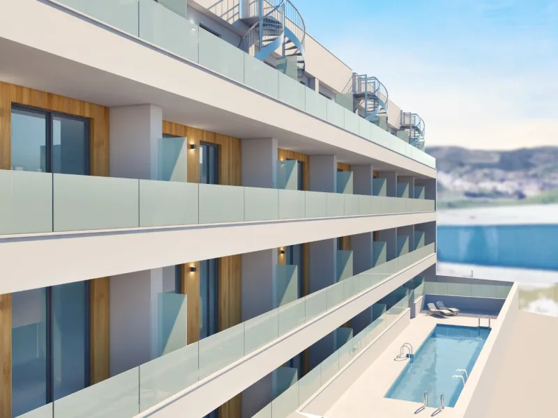 NEW BUILD APARTMENTS IN MIJAS COSTA& & Delivery in May 2025& & New Build beautiful development of 56 apartments of 1, 2 and 3 bedrooms and excellent penthouses in Mijas Costa.& & It has a communal swimming pool area and multipurpose room