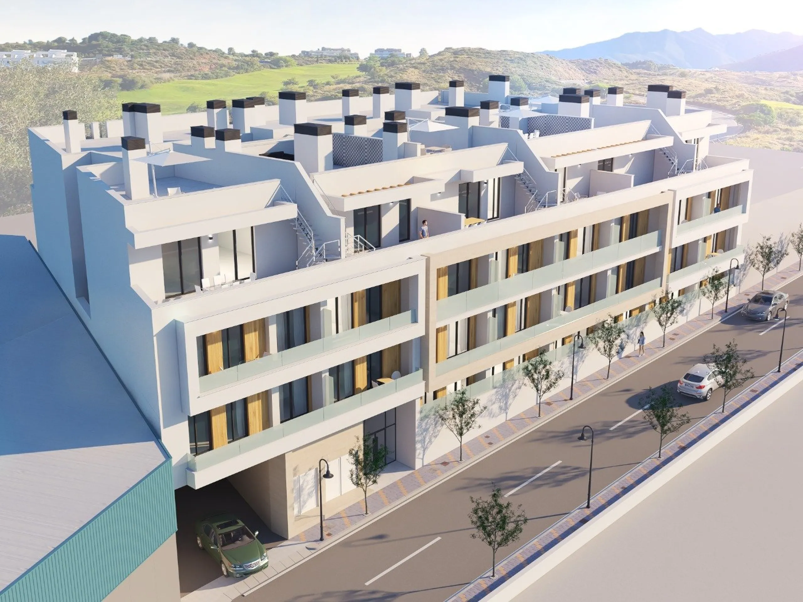 NEW BUILD APARTMENTS IN MIJAS COSTA& & Delivery in May 2025& & New Build beautiful development of 56 apartments of 1, 2 and 3 bedrooms and excellent penthouses in Mijas Costa.& & It has a communal swimming pool area and multipurpose room