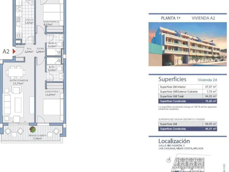 NEW BUILD APARTMENTS IN MIJAS COSTA& & Delivery in May 2025& & New Build beautiful development of 56 apartments of 1, 2 and 3 bedrooms and excellent penthouses in Mijas Costa.& & It has a communal swimming pool area and multipurpose room