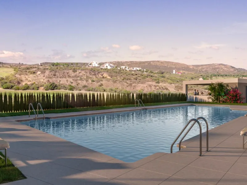 NEW BUILD RESIDENTIAL COMPLEX IN LA ALCAIDESA, SAN ROQUE& & New Build residential development in La Alcaidesa, the province of Cadiz, distributed in 55 multi-family homes, with options of 2 and 3 bedrooms with large terraces that allow you to enjoy 