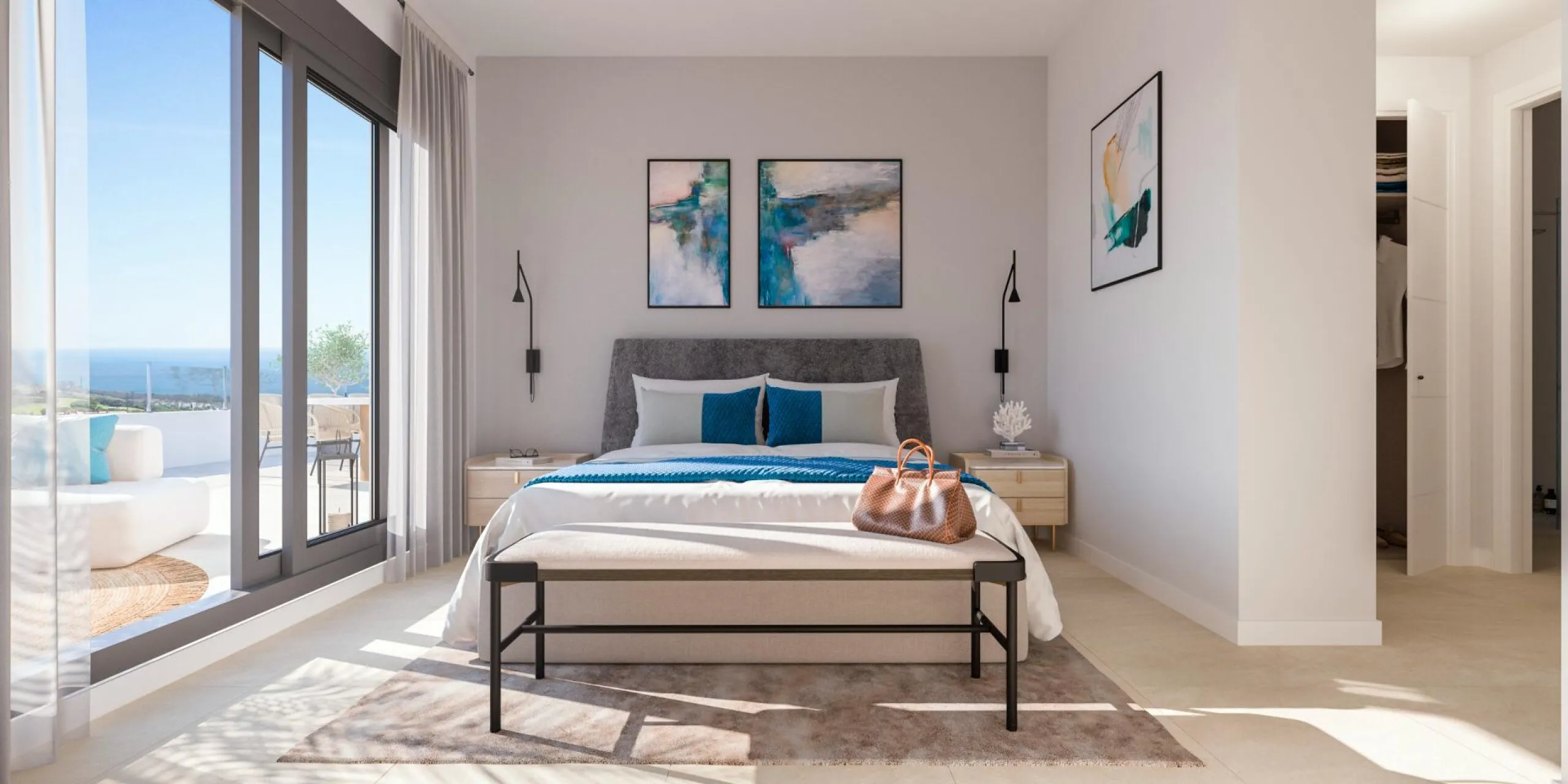 NEW BUILD RESIDENTIAL COMPLEX IN LA ALCAIDESA, SAN ROQUE& & New Build residential development in La Alcaidesa, the province of Cadiz, distributed in 55 multi-family homes, with options of 2 and 3 bedrooms with large terraces that allow you to enjoy 