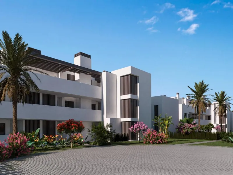 NEW BUILD RESIDENTIAL COMPLEX IN LA ALCAIDESA, SAN ROQUE& & New Build residential development in La Alcaidesa, the province of Cadiz, distributed in 55 multi-family homes, with options of 2 and 3 bedrooms with large terraces that allow you to enjoy 