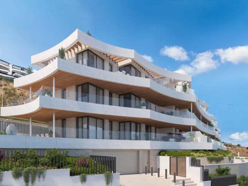 New Build Apartments with Sea Views in Rincon de la Victoria& & Contemporary Residential Living Inspired by the Mediterranean& This new build residential project in Rincon de la Victoria has been designed to evoke emotion, comfort and a true sens