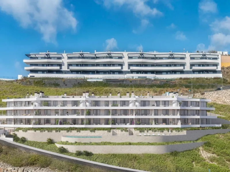 New Build Apartments with Sea Views in Rincon de la Victoria& & Contemporary Residential Living Inspired by the Mediterranean& This new build residential project in Rincon de la Victoria has been designed to evoke emotion, comfort and a true sens