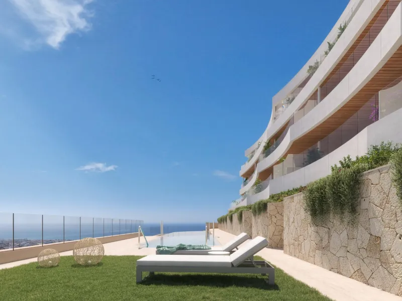New Build Apartments with Sea Views in Rincon de la Victoria& & Contemporary Residential Living Inspired by the Mediterranean& This new build residential project in Rincon de la Victoria has been designed to evoke emotion, comfort and a true sens