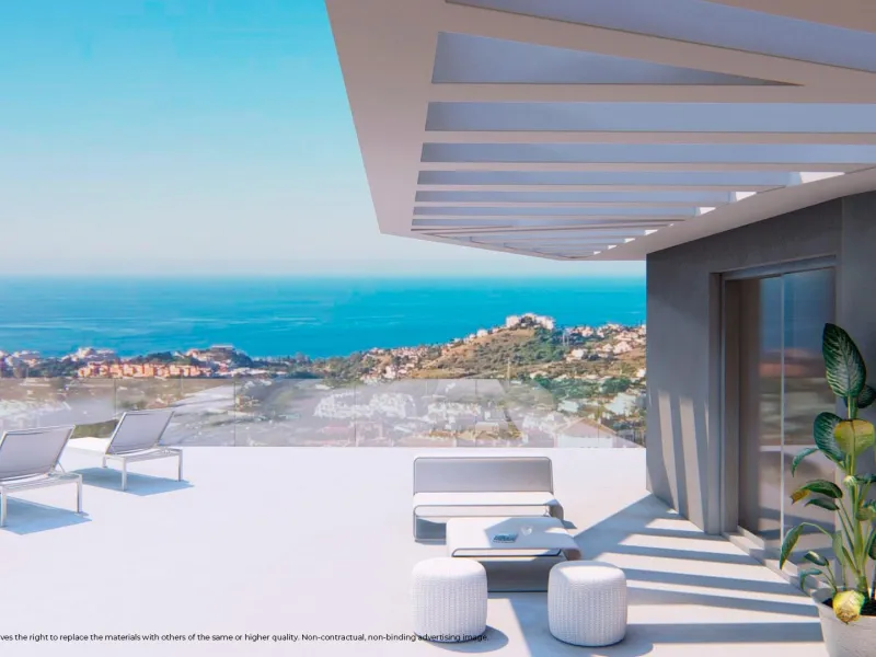 Sea View New Build Homes in Benalmadena, Costa del Sol& & Modern Homes With Panoramic Sea Views& Discover an exclusive residential development of 32 new build homes in the Monte Alto area of Benalmadena. This boutique project offers 1, 2 and 3 be