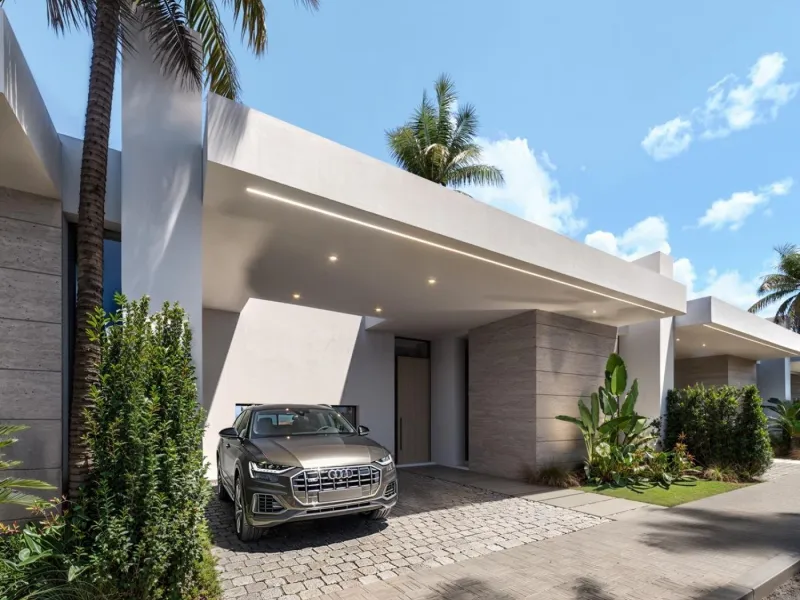 Luxury New Build Attached Villas with Sea Views and private pool in Casares del Sol& & Exclusive Residential Development in Casares del Sol& This elegant new build residential project features 55 attached villas with private swimming pools, ideal