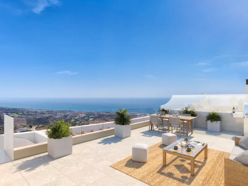 New Build Apartments with Sea Views in Rincon de la Victoria& & Contemporary Residential Living Inspired by the Mediterranean& This new build residential project in Rincon de la Victoria has been designed to evoke emotion, comfort and a true sens