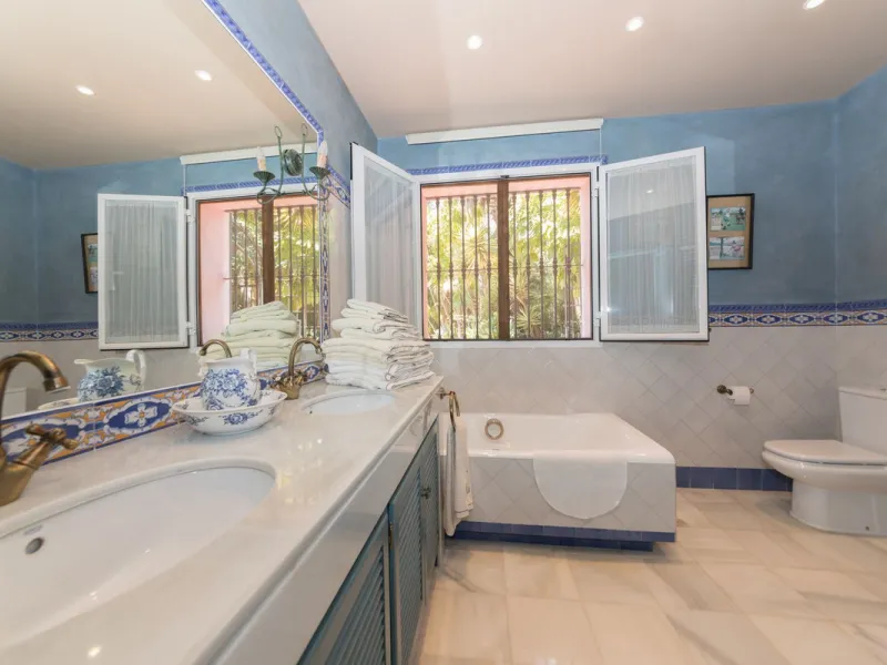 Spectacular country style 5 bedroom villa with open views at Puerto De  Los Alemendros, Benahavis