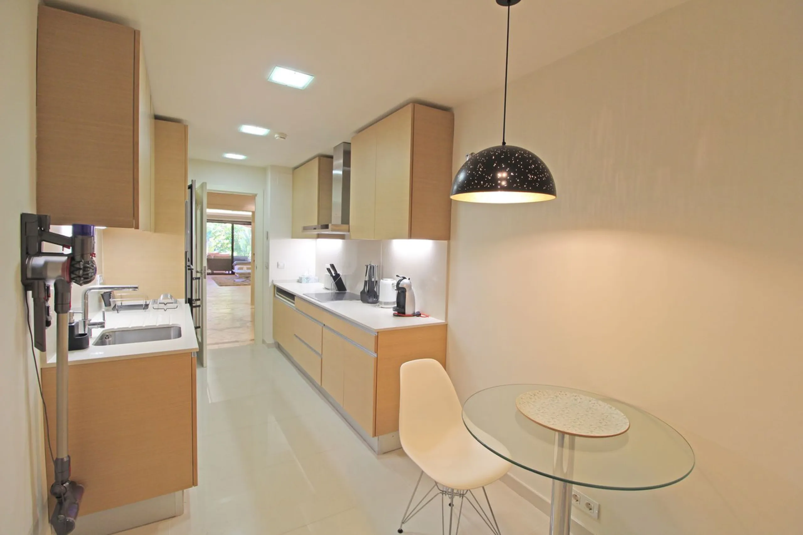 Nestled in the peaceful beachside enclave of Casasola, this charming ground-floor apartment