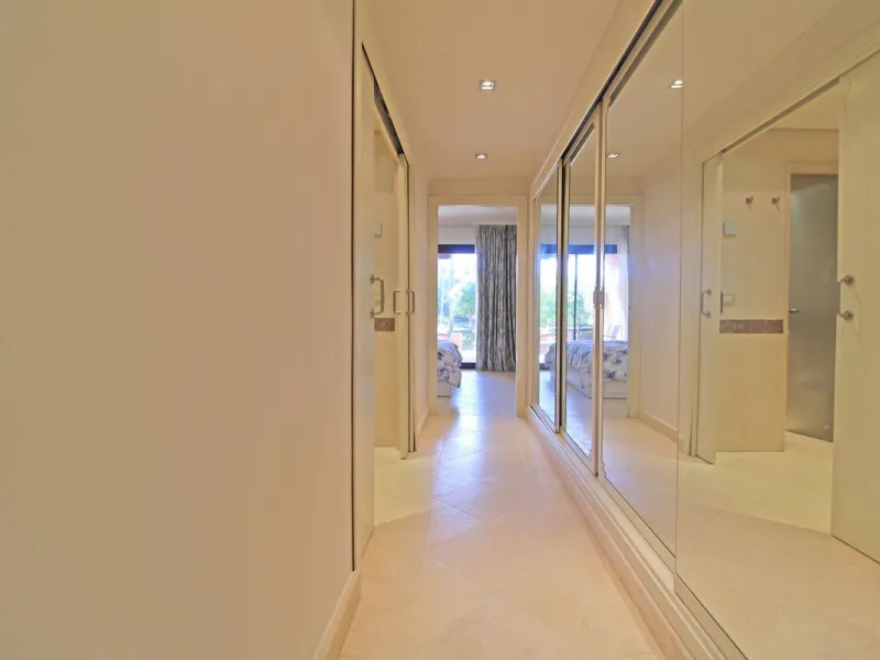 Nestled in the peaceful beachside enclave of Casasola, this charming ground-floor apartment
