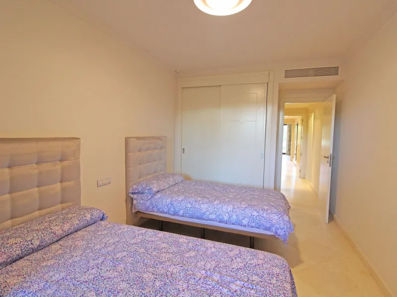 Nestled in the peaceful beachside enclave of Casasola, this charming ground-floor apartment