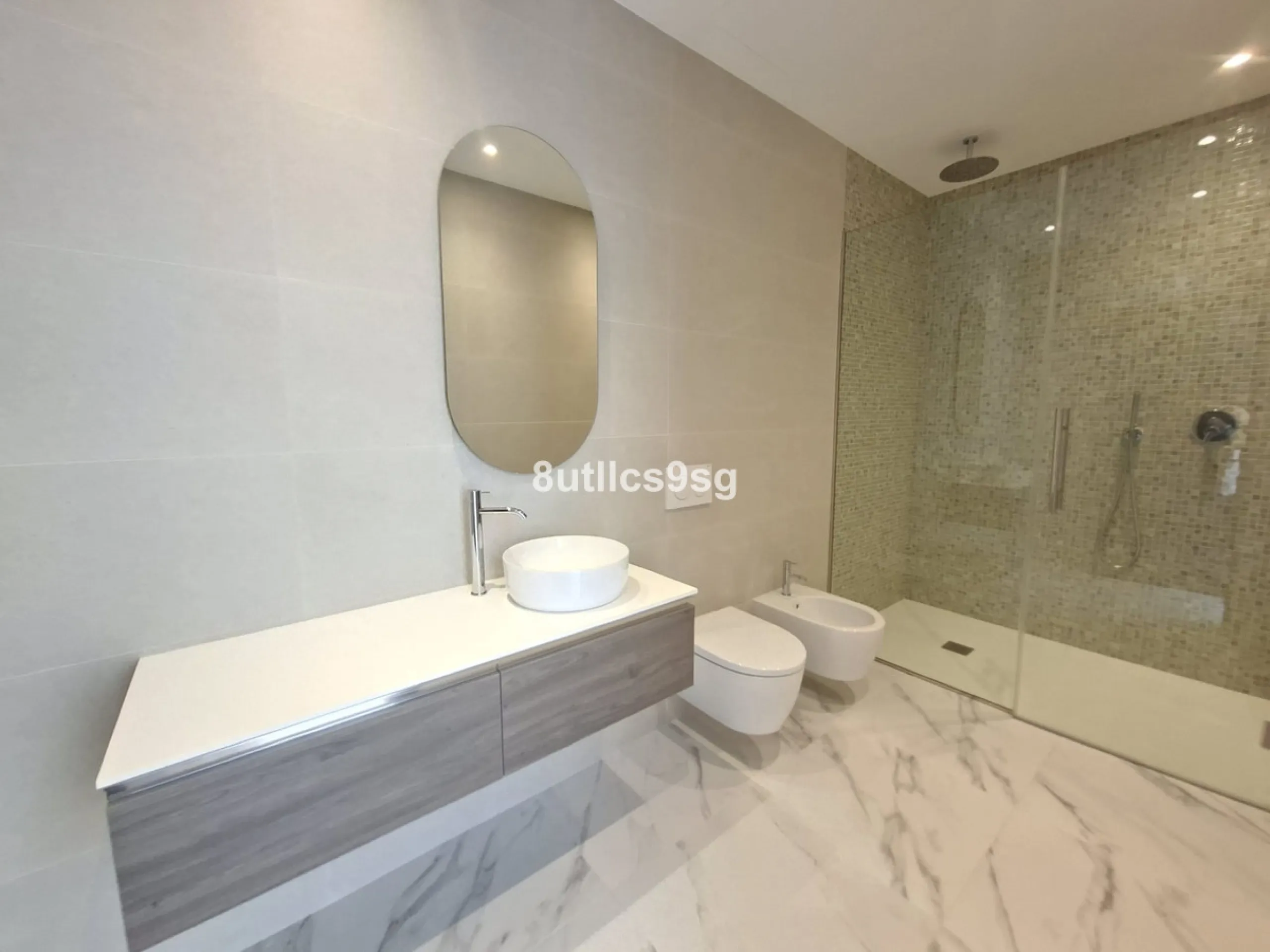 This contemporary villa is situated in the sought-after area of Paraiso Alto, Benahavis, Malaga. The property offers six bedrooms and eight bathrooms, including six en-suite, and stands out for its generous proportions with a built area of 1,038m² and a p