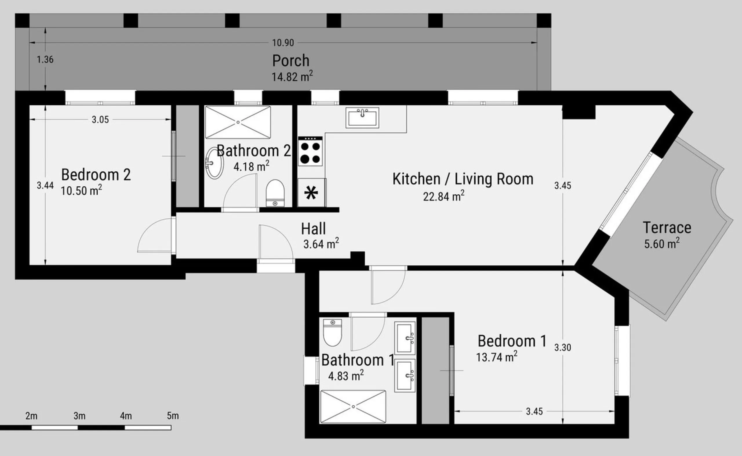 Beachfront Top-Floor Apartment – Prime Investment with Short-Term Rentals allowed