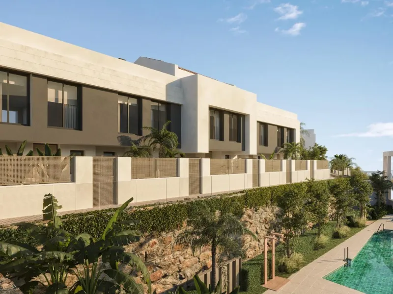 New Build Townhouses with Sea Views near Miraflores Golf Calahonda& & Boutique Residential in a Prime Calahonda Location& This exclusive new construction project consists of a boutique collection of only 13 two and three bedroom townhouses and co