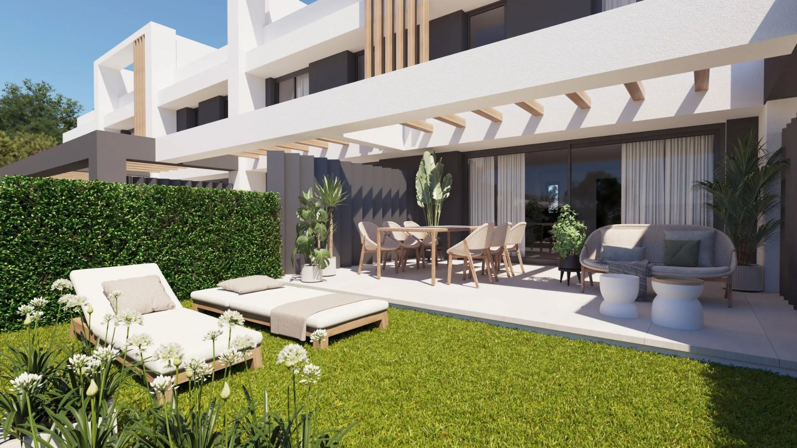 New Build Townhouses in El Chaparral Mijas Modern Living Near the Sea& & Exclusive Residential Development in El Chaparral Mijas& Welcome to this boutique new construction project located in the peaceful pine covered hills of El Chaparral Mijas. 