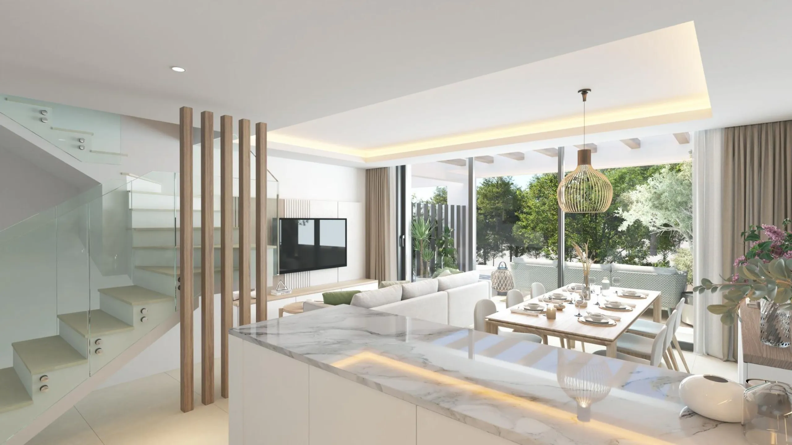 New Build Townhouses in El Chaparral Mijas Modern Living Near the Sea& & Exclusive Residential Development in El Chaparral Mijas& Welcome to this boutique new construction project located in the peaceful pine covered hills of El Chaparral Mijas. 