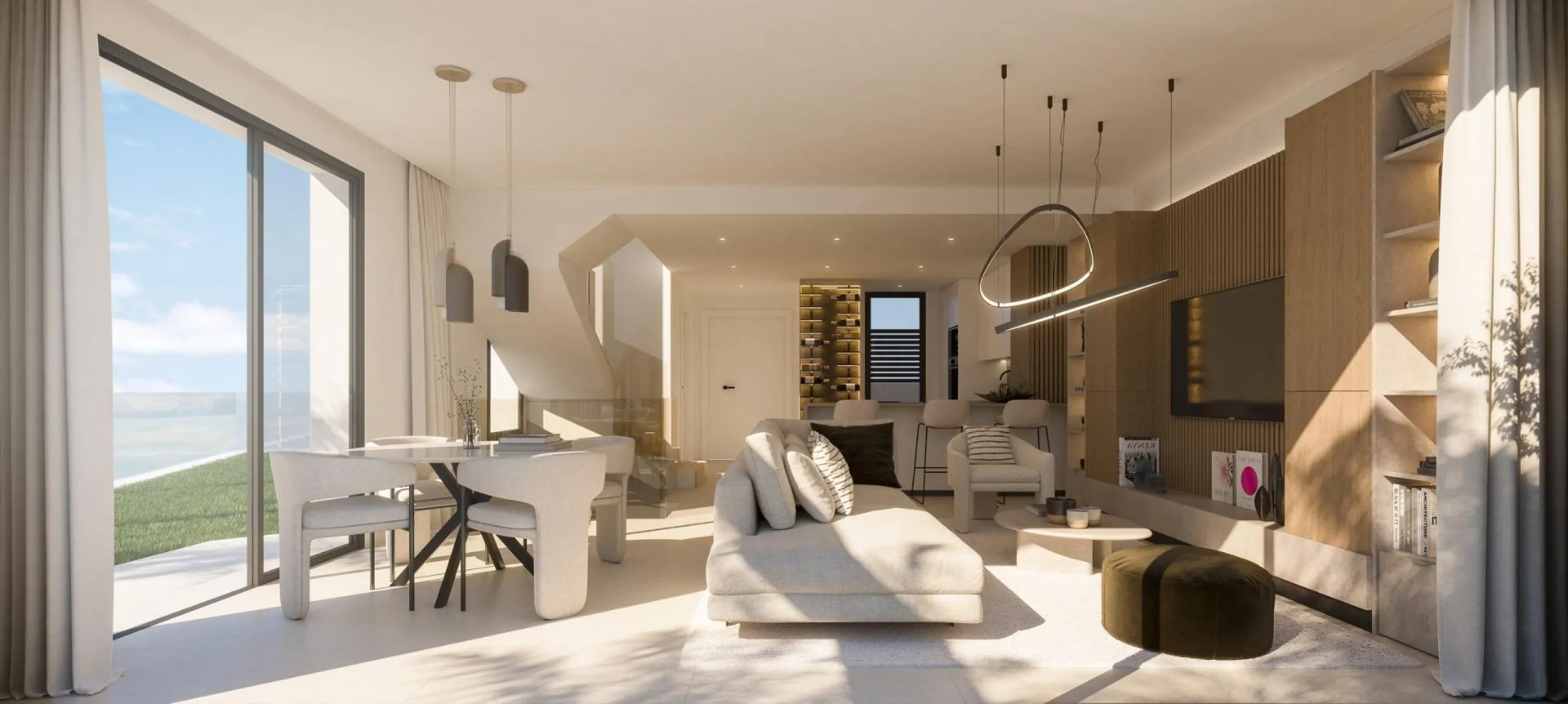 New Build Townhouses with Sea Views near Miraflores Golf Calahonda& & Boutique Residential in a Prime Calahonda Location& This exclusive new construction project consists of a boutique collection of only 13 two and three bedroom townhouses and co
