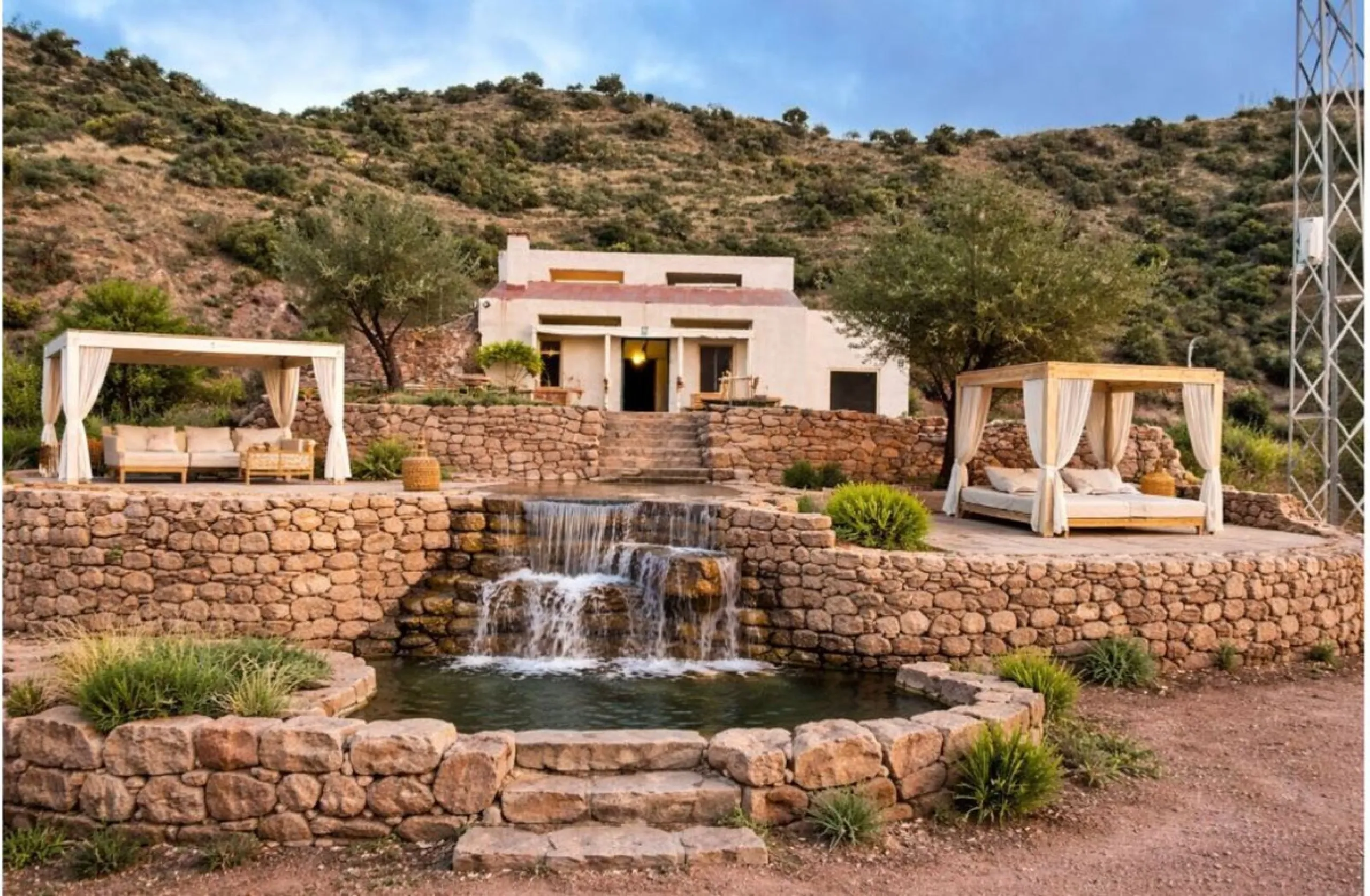 EXCLUSIVE SUSTAINABLE RUSTIC ESTATE · 50,000 m² · LUXURY ECO-FRIENDLY VILLA