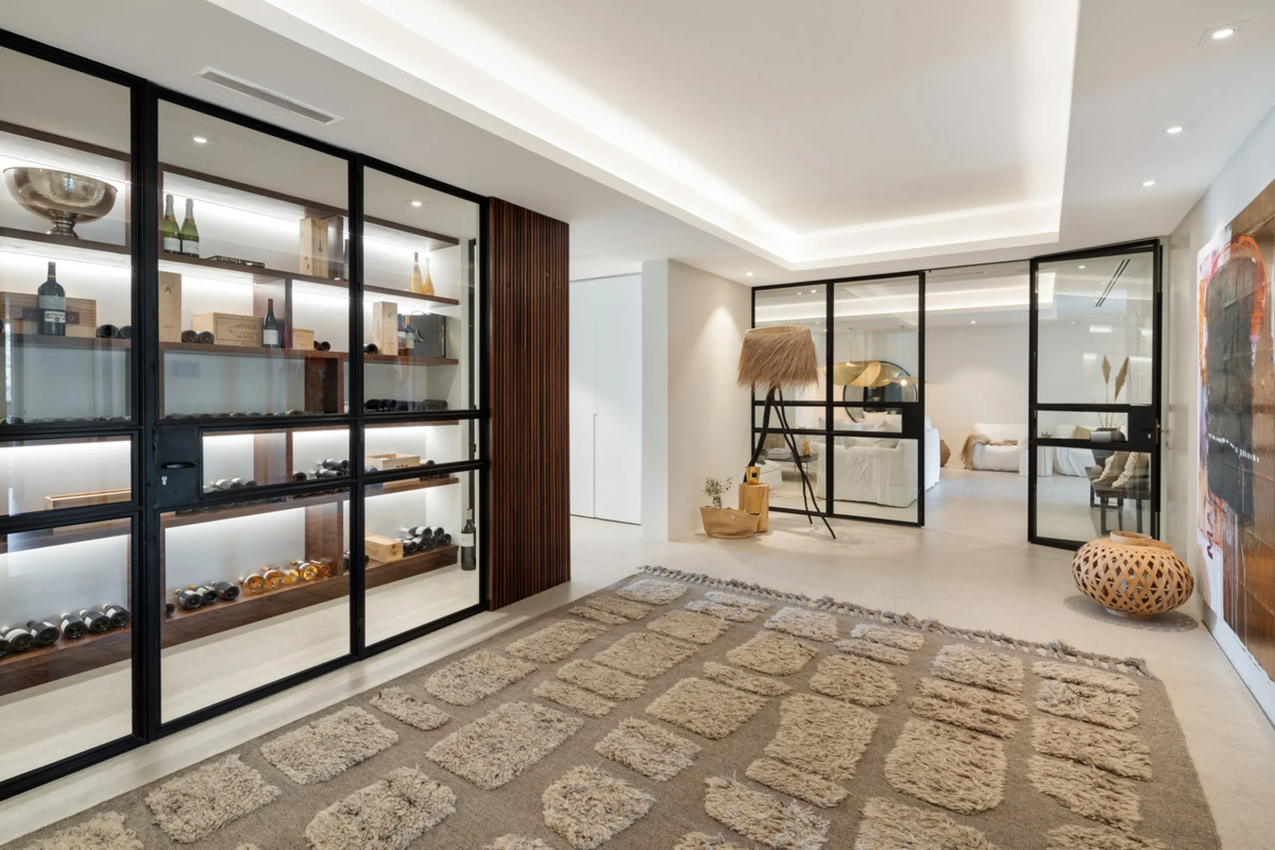 Nestled in the serene enclave of La Quinta, this contemporary villa, built in 2021, is designed to capture the essence of luxury living. South-facing, it offers stunning, sweeping views from the impressive La Concha Mountain to the Mediterranean Sea and e