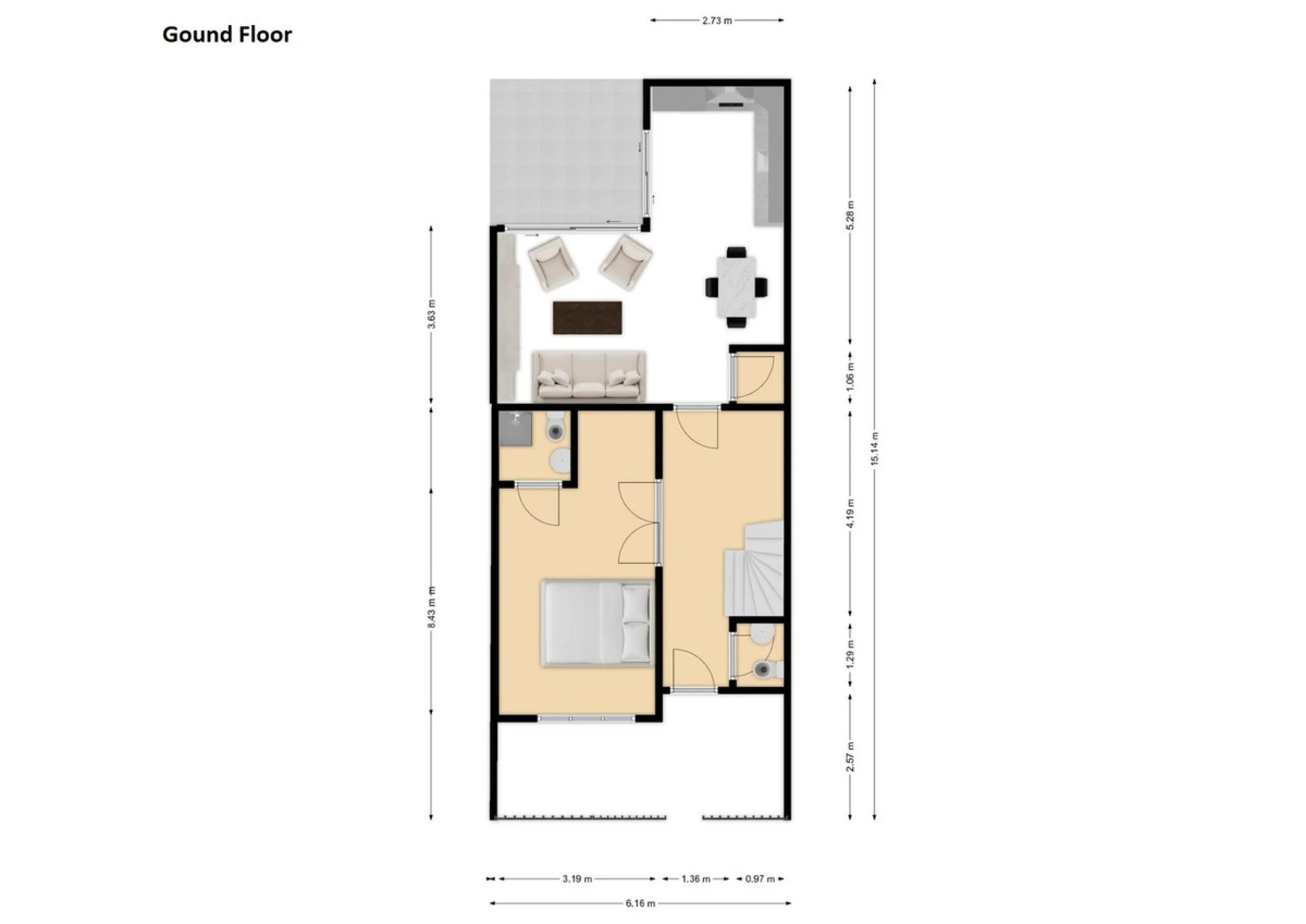 Prime location: Just 150m from the beach and close to all amenities.