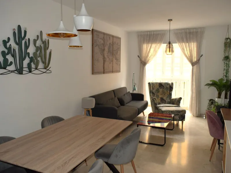 We are offering this magnificent apartment with a Tourist License for sale. It is located at Avenida La Rosaleda 21, next to the river. The apartment is fully furnished and decorated with the latest trends. It is a first-floor apartment with a south-facin