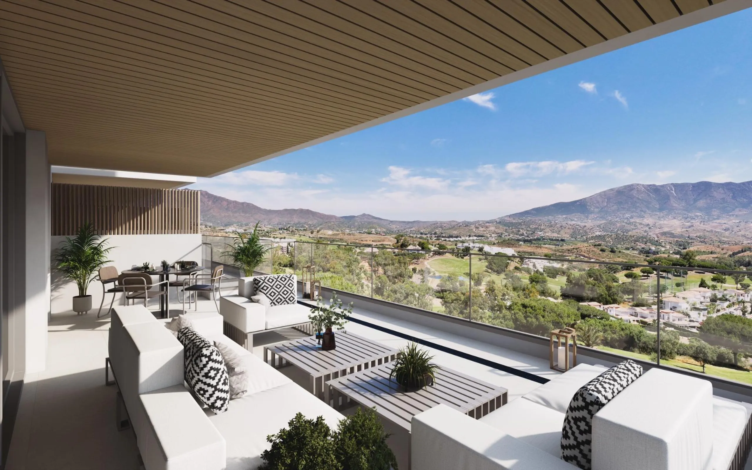 New Build Golf Front Apartments with Sea Views in La Cala de Mijas& & Exclusive Residential Living on the Front Line of La Cala Golf& This exceptional new build residential complex is located on the front line of the renowned La Cala Golf Resort,