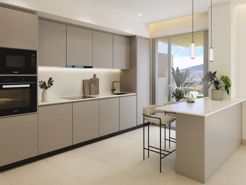 New Build Golf Front Apartments with Sea Views in La Cala de Mijas& & Exclusive Residential Living on the Front Line of La Cala Golf& This exceptional new build residential complex is located on the front line of the renowned La Cala Golf Resort,