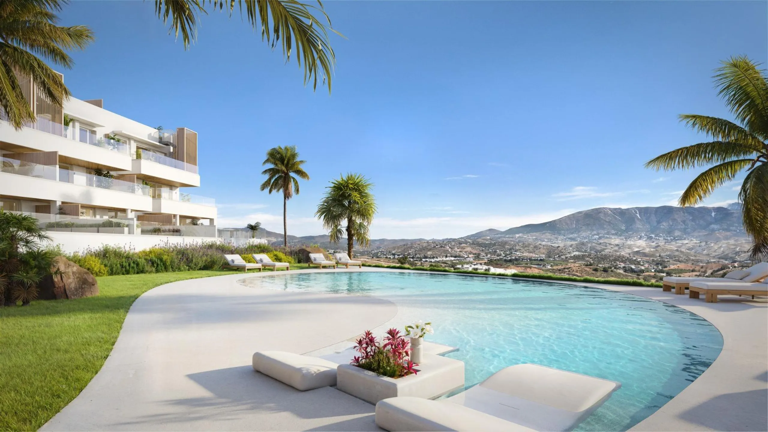New Build Golf Front Apartments with Sea Views in La Cala de Mijas& & Exclusive Residential Living on the Front Line of La Cala Golf& This exceptional new build residential complex is located on the front line of the renowned La Cala Golf Resort,