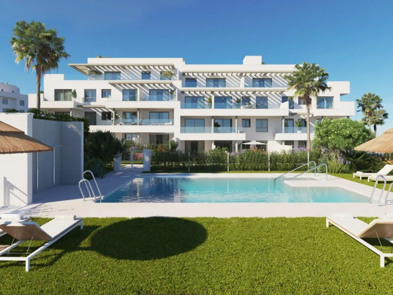 New Build Apartments Near the Beach in Las Lagunas de Mijas& & Modern Coastal Living Just Steps from the Sea& This exclusive new residential development is designed to offer comfort, quality and a relaxed Mediterranean lifestyle for you and your 