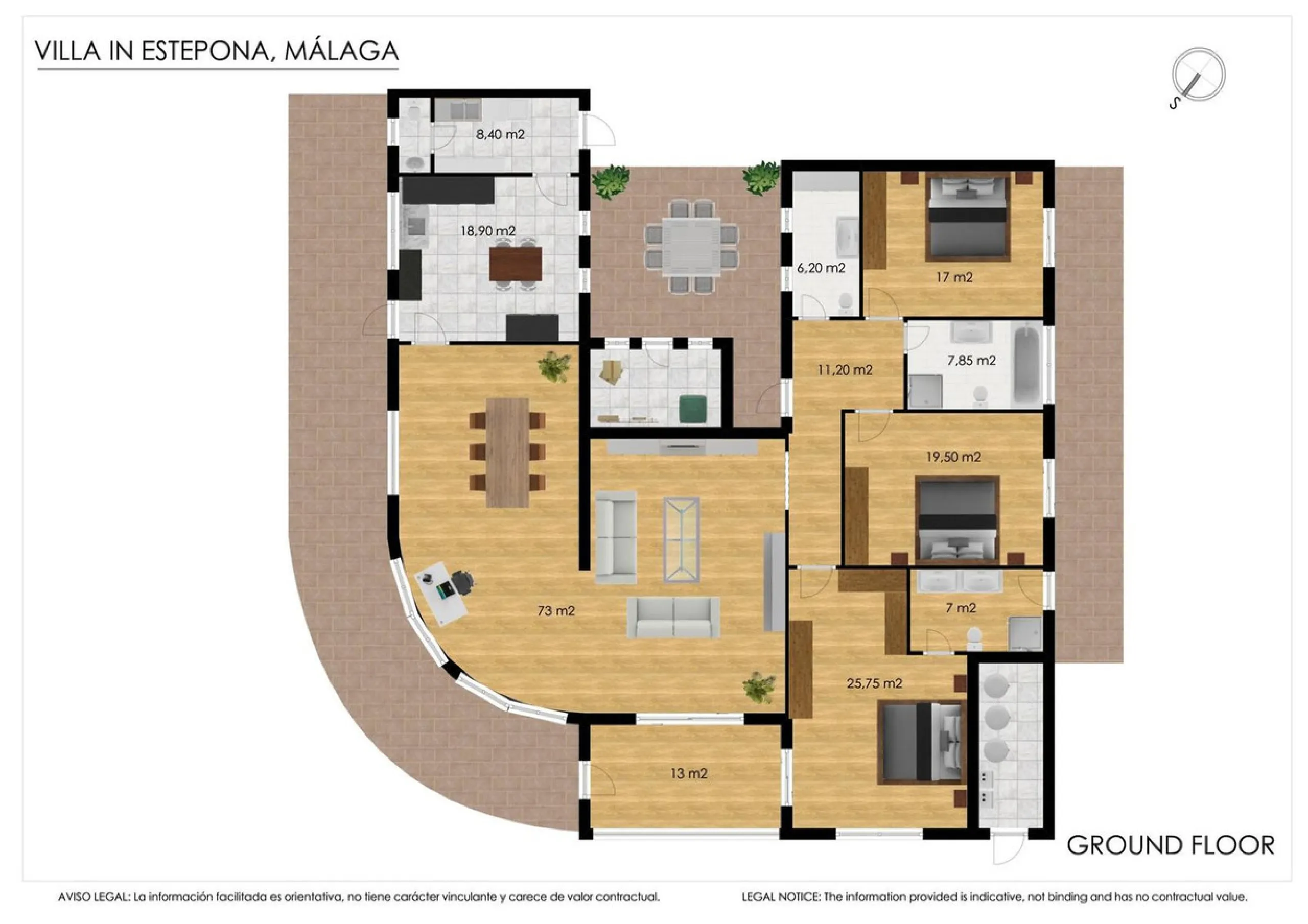 Magnificent property with sea views and