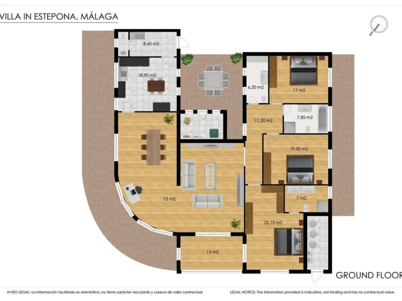 Magnificent property with sea views and