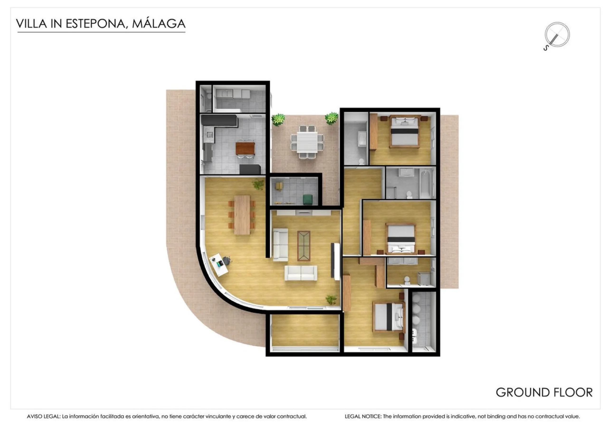Magnificent property with sea views and