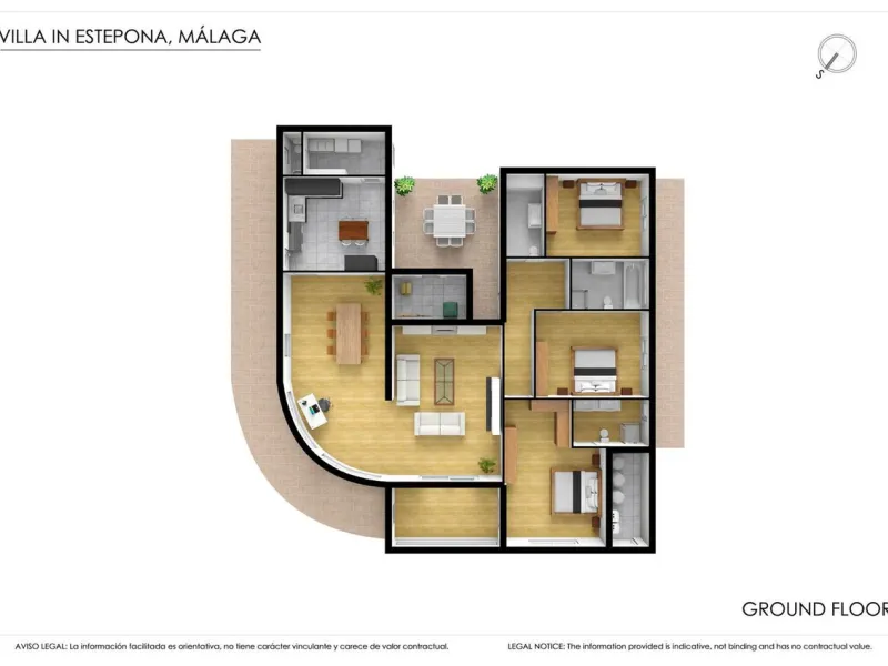 Magnificent property with sea views and