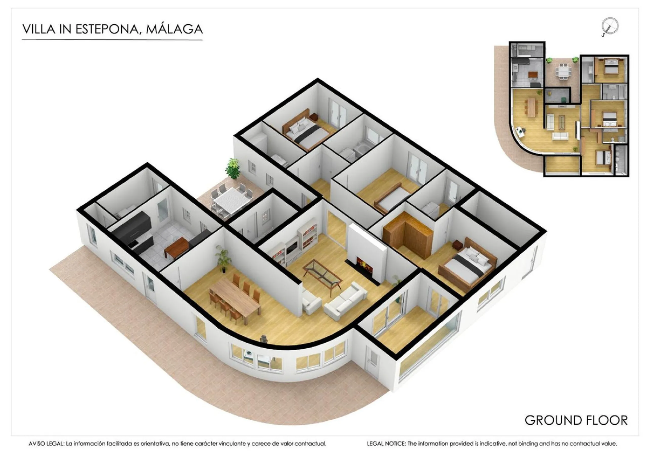 Magnificent property with sea views and
