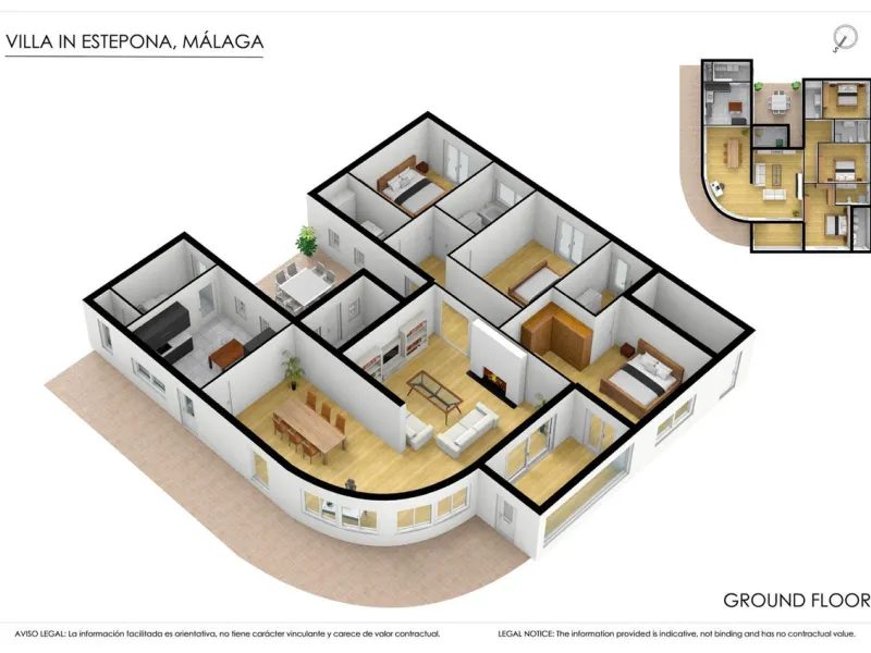 Magnificent property with sea views and