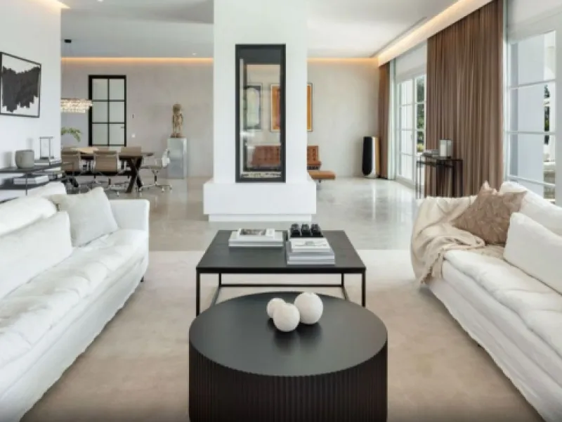Set within the prestigious, 24-hour secure enclave of the Marbella Club Golf Resort, this Andalusian-inspired yet contemporary mansion offers an extraordinary fusion of timeless elegance and modern luxury. The exclusive resort is home to an exceptional 18