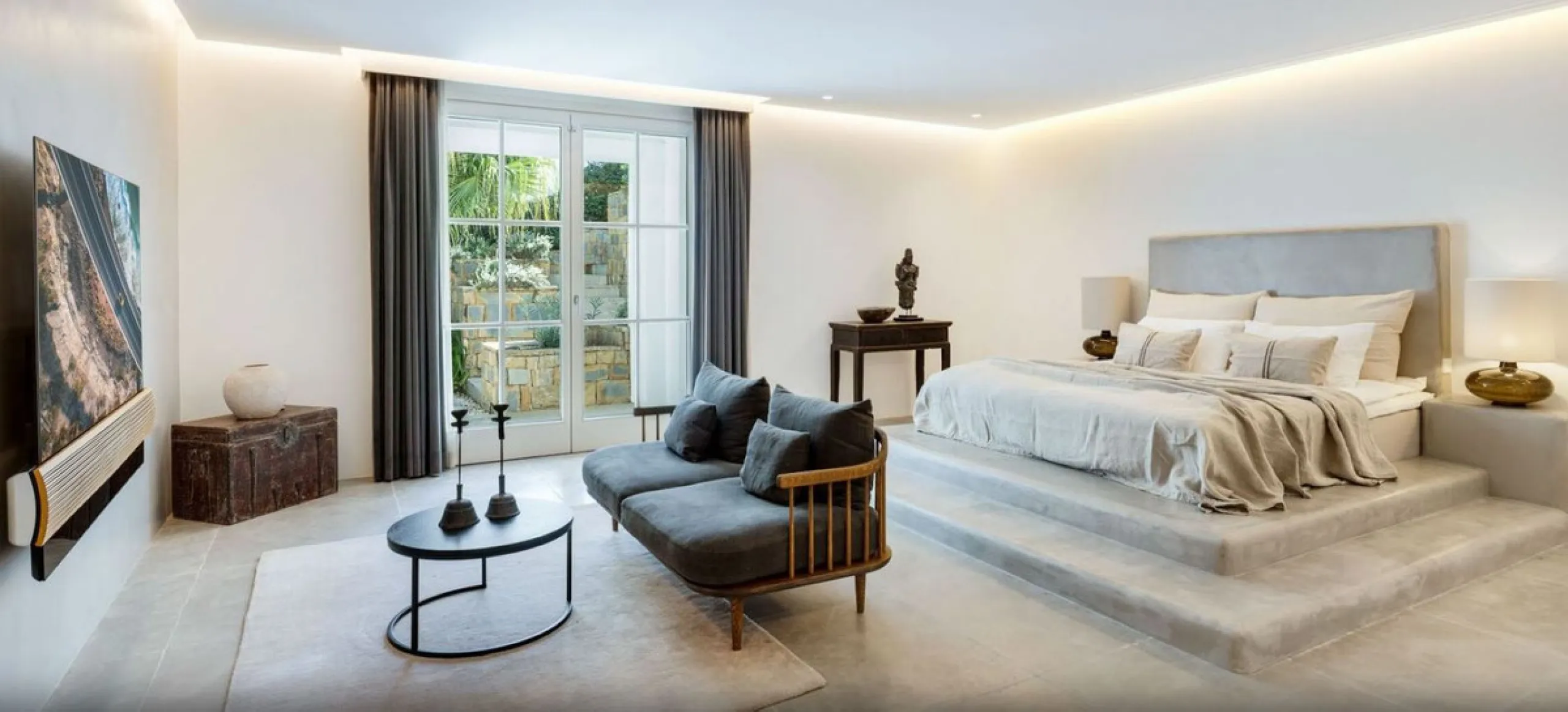 Set within the prestigious, 24-hour secure enclave of the Marbella Club Golf Resort, this Andalusian-inspired yet contemporary mansion offers an extraordinary fusion of timeless elegance and modern luxury. The exclusive resort is home to an exceptional 18